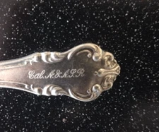 RARE Vintage CALIFORNIA Masonic Ancient & Accepted Scottish Rite SILVER FORK