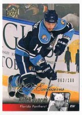 2010-11 UPPER DECK UD EXCLUSIVES RADEK DVORAK 063/100 FLORIDA PANTHERS #329