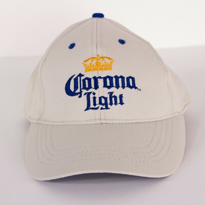 NWOT Corona Light Beer Mens Cap or Hat Beige Embroidered Strapback