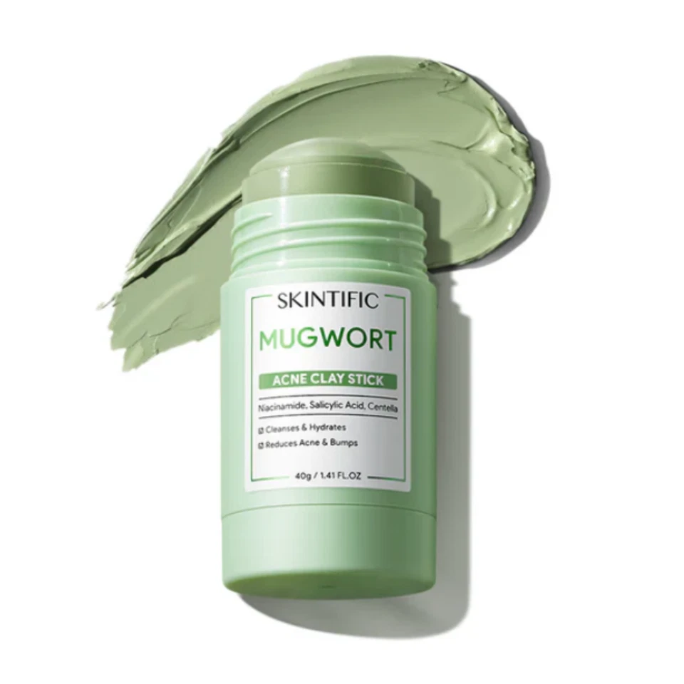 SKINTIFIC Bright Mask Clay Stick Skin Moisture Glycolic Detox Skin Pore Acne 40g - Image 4 of 4