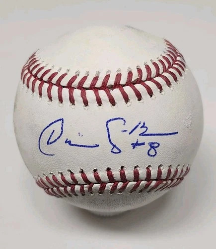 Dominic Smith Signed Autographed Game Used Major League Baseball BRAVES
