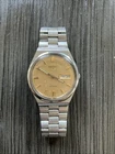 Vintage SEIKO 5 Automatic Gold Dial Day/Date Men's Watch Original Band