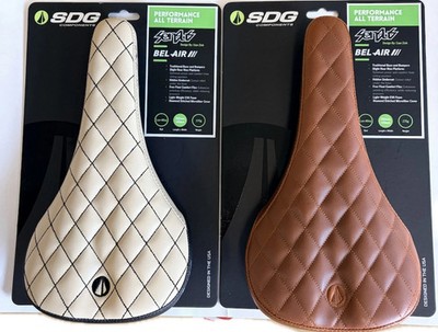 SDG Bel-Air V3  Sensus Diamond  Classic Comfort Bike Saddle - Cream or Brown