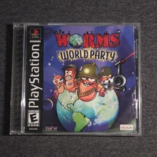 Ubisoft Worms World Party PS1 E Multiplayer Strategy Artillery NTSC-U/C 2002