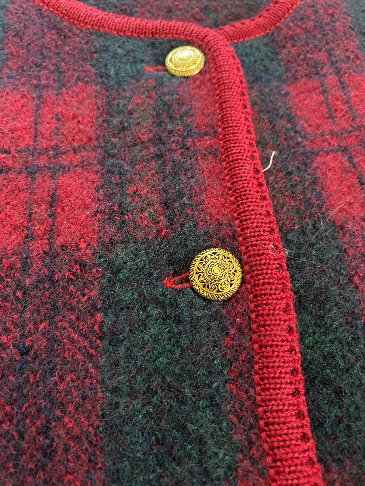 vintage pendleton classic button down sweater 100… - image 4