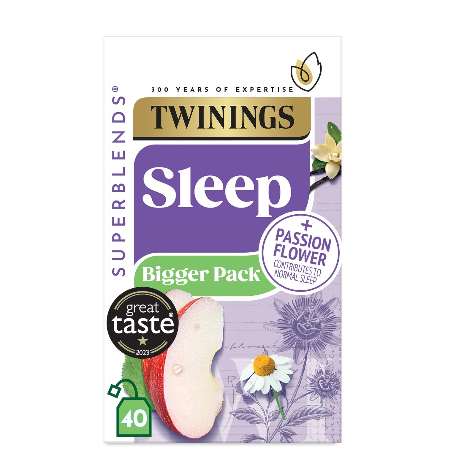 Twinings Superblends Sleep Tea Bags Sugar Free Tea Caffeine-Free Tea Tea Selection Size 40 - Image 4