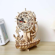 DIY Uhr Bausatz 3D Holzpuzzle Modellbau Erwachsene Geschenk