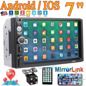 7010B HD 7" Écran stéréo AUX Entrée pour la radio écran tactile de voiture Bluetooth + caméra