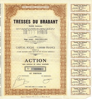 Tresses du Brabant S.A. Brüssel 1944