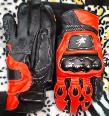 SUZUKI HAYABUSA Rennen Motorrad Leder Handschuhe MOTOGP Biker Lederhandschuhe