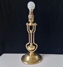 Antique Solid Brass Mariner's Electric Gimbal Wall/Table Lamp