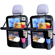 Backseat car organizer 2-Pack ,9 storage pockets, car organizer with tablet h...