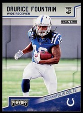 2018 Panini Playoff Daurice Fountain 237 Goal Line RC Indianapolis Colts