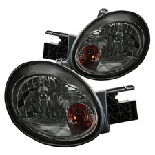 Fit 2003-2005 Dodge Neon Smoke Lens Headlights Tinted Headlamps Left+Right
