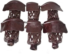 New Boshen Pack of 6 PU Leather Pool Table Pockets Heavy Duty