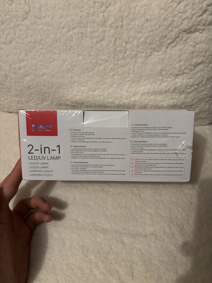 Lámpara de uñas SUNUV UV LED secador de uñas para esmalte de uñas en gel 2 temporizadores SUN9C Foto 4 de 4