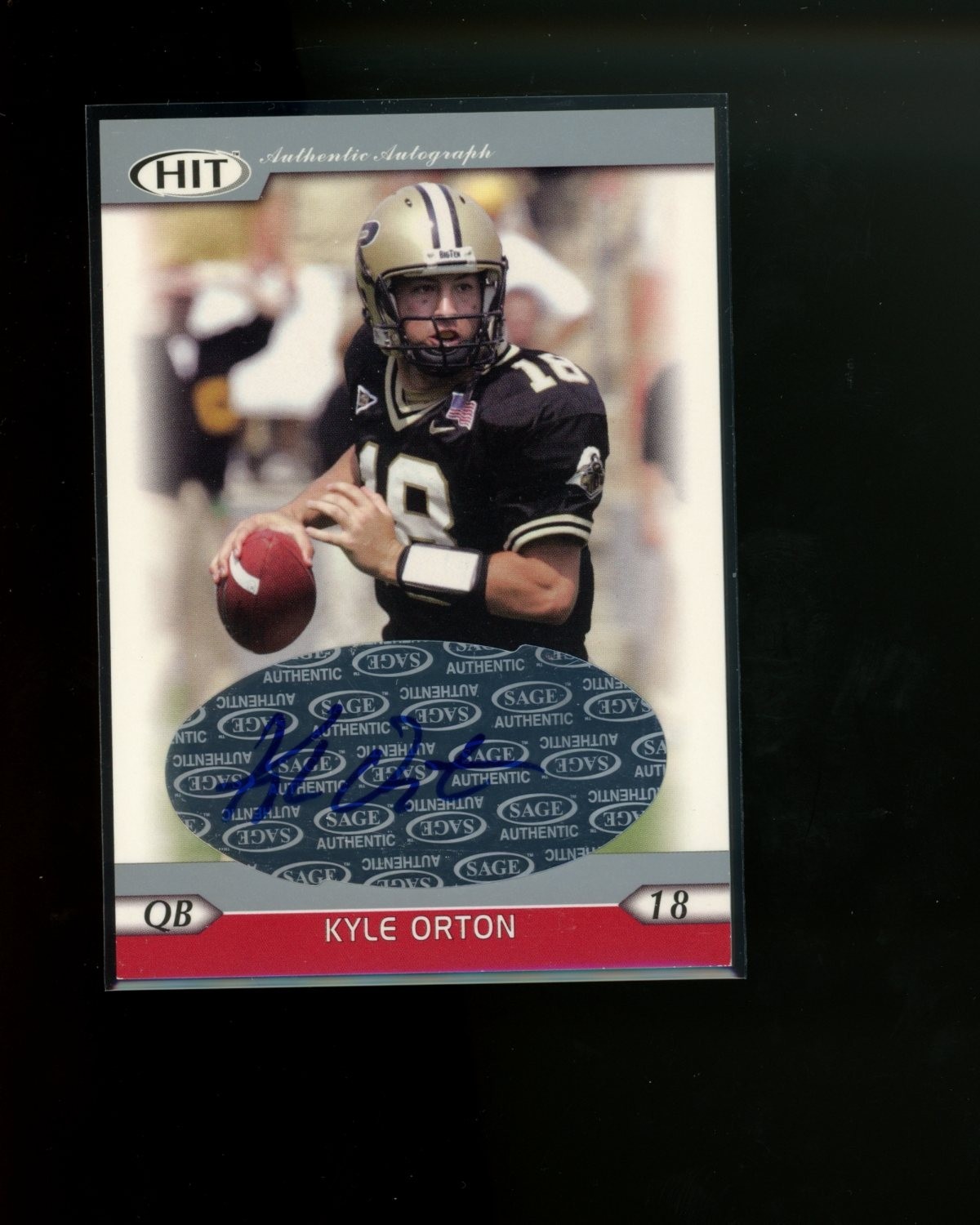 Kyle Orton SA-GE Hit Autographs #A36 Silver