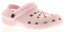 Womens Clog Sandals Flip Flops Faux Fur Lined Zena pink UK Size