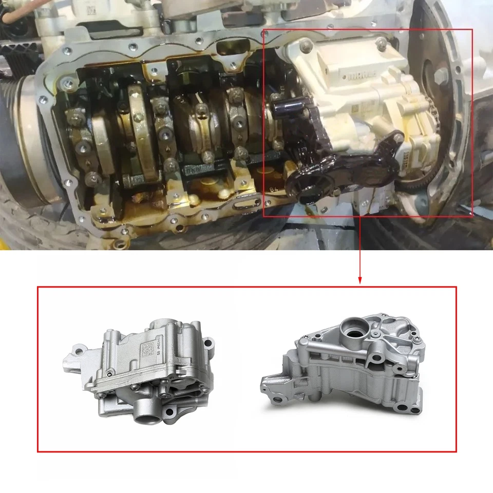 BOMBA DE ÓLEO DO MOTOR ADEQUADA PARA 3.0T BMW 435i 535i 640i xDrive40i xDrive35i 11417613549 - Imagem 3 de 4
