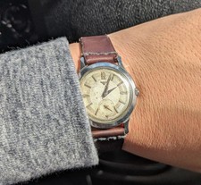 WITTNAUER Sector Dial 3 Baka Dial Wristwatch 34mm Longines Movement Vintage