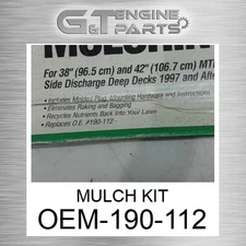OEM-190-112 MULCH KIT fits CASE NEW HOLLAND (Surplus Open Box)