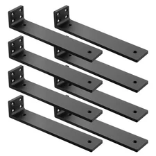 Floating Shelf Brackets 8 inch, Heavy Duty Wall Shelf Brackets 8 Pack for She...