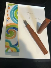 Newton Prospector large Fountain Pen In Nikko Ebonite With #8 Size titanium Nib