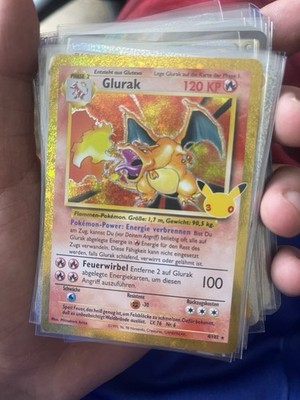 Pokémon TCG Glurak Basis-Set Holo 4/102 Deutsch 120 KP Phase 2