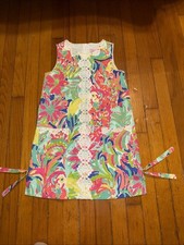 Lilly Pulitzer Girls sleeveless Sundress multi color Size 10 euc