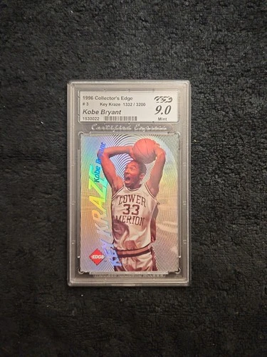 1996 Collector's Edge Rookie Rage Kobe Bryant Key Kraze /3200 Lakers