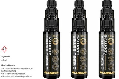 9x 100 ml MANNOL 9930 Diesel Ester Additiv - Kraftstoffsystem-Schutz & Reiniger