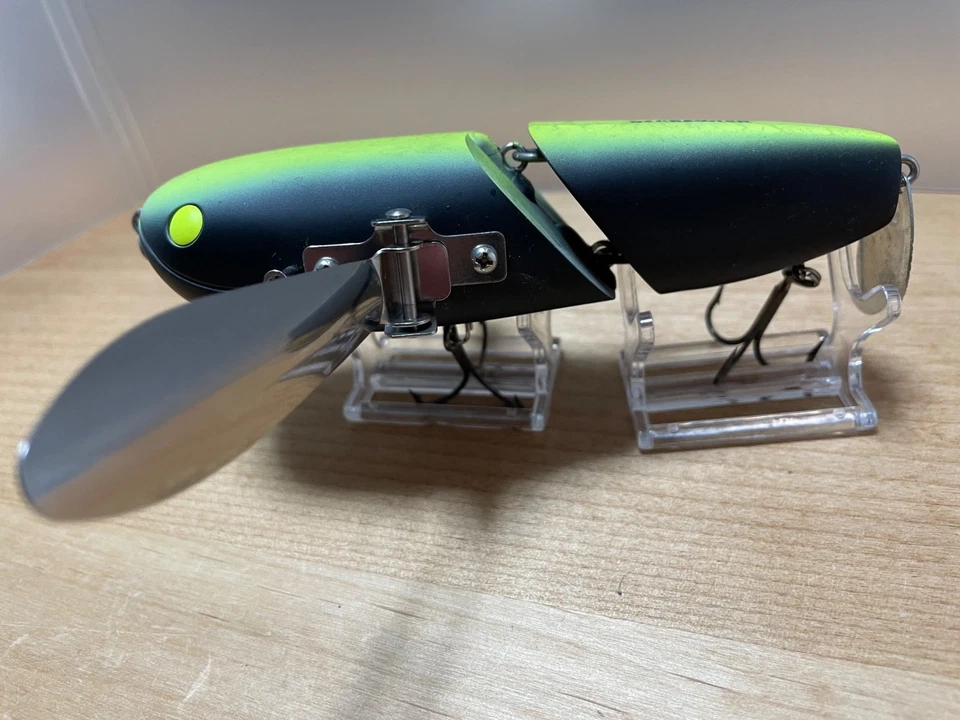 Señuelo de pesca de lubina cebo superficie superior deps NZ CRAWLER #09 Crackle chart back Foto 4 de 4