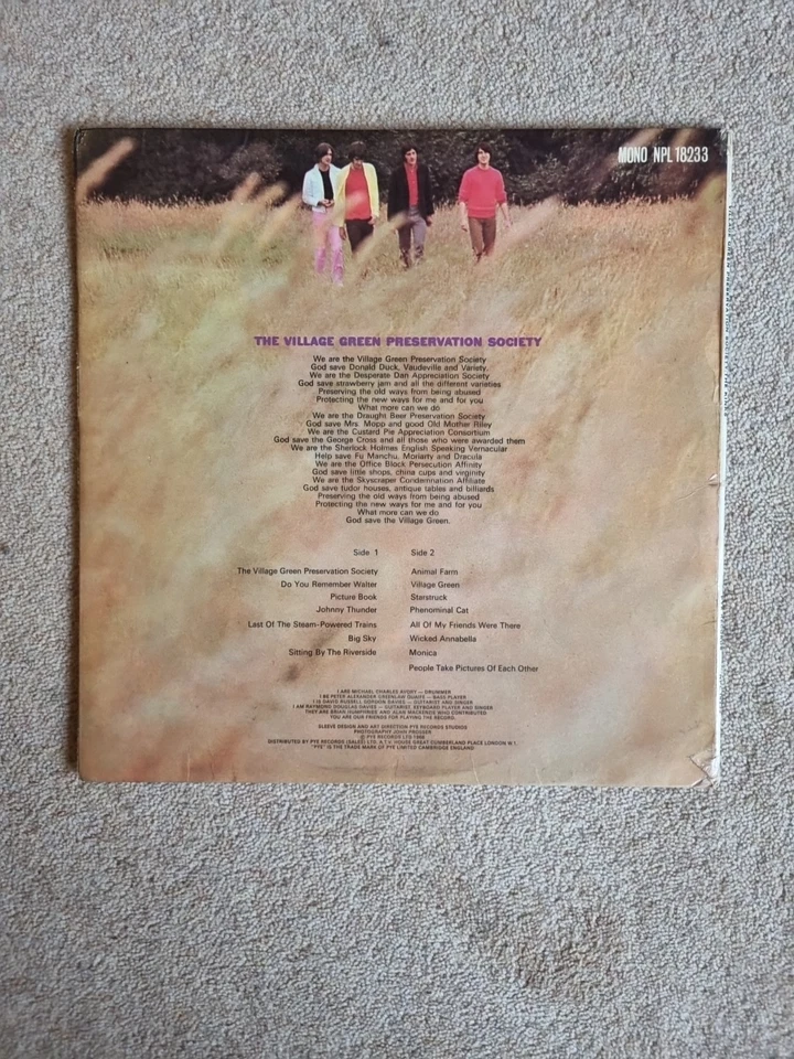 The Kinks - Village Green Preservation Society Vinyl LP Pye UK 1968 1st Pressing - Image 2 of 4