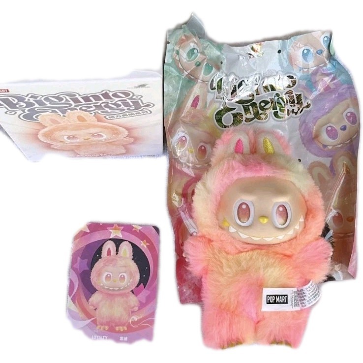 ラブブ LOYALTY Labubu POPMART Energy Popmart New Labubu Loyalty (Pink / Yellow) Big Into Energy