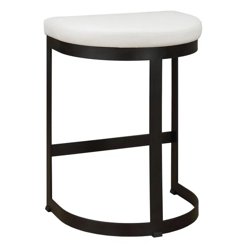 Uttermost Ivanna White Counter Stool - Picture 6 of 6