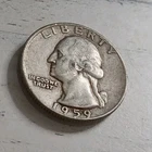 1959-D XF Washington Quarter 90% Silver ~ Free Shipping! #1