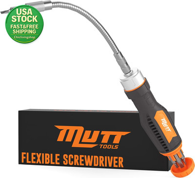 Ratcheting Flexible Screwdriver 12 in 1 Shaft Bit Holder Phillips Slotted Torx