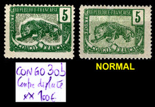 CONGO : Variété LEOPARD n°30b, Neufs ** = Cote 100 € / Lot Timbre COLONIES