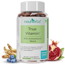 Neuherbs True Vitamin With Iodine Multivitamin With Zinc, Vitamins 60 Tablet