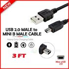 Canon Powershot Elph 180 Digital Camera Cable, Usb 2.0 Male to Mini-B Cable