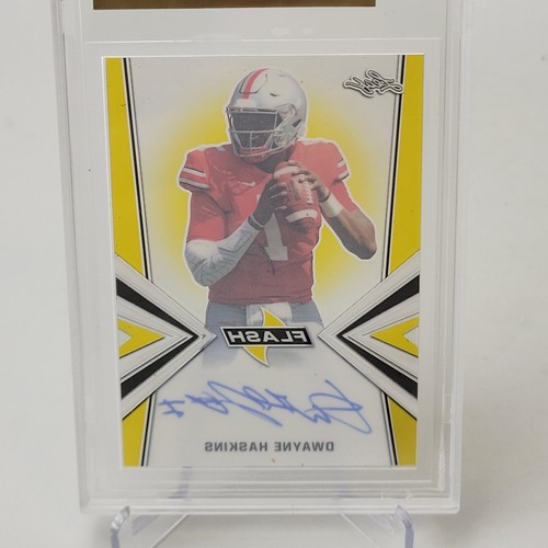 Dwayne Haskins RC 2019 Leaf Flash Autographed Pre-Production Clear Gold 1/1 - 第 5/6 張圖片