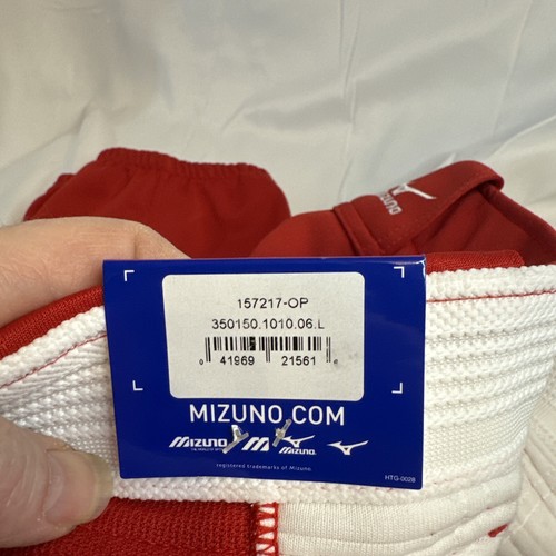 New Mizuno Softball Elastic Bottom Red Women's Large Pants - Picture 3 of 3