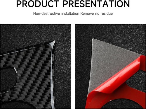 Real Carbon Fiber Console A/C Climate Control Panel Trim Fits 11-14 Chrysler 300 - Picture 5 of 8