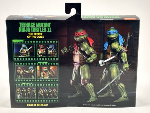 TMNT Teenage Mutant Ninja Turtles II LEARDO & RAPHAEL Secret Of The Ooze - Imagen 3 de 8