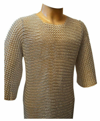 Aluminum Chainmail Shirt 10 mm Butted Ring Medieval Chain mail Costume LARP - Bild 2 von 2