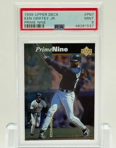 ⚾1998 Upper Deck #PN7 - Ken Griffey Jr. – Prime Nine Insert - PSA 9 Mint