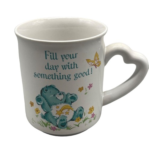 designer collection American greeting Care bears coffee cup stoneware white READ