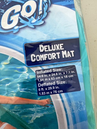 Brand New H2O Go! Inflatable Pool / Beach Lounge Mat Float Raft By Bestway - Picture 3 of 4