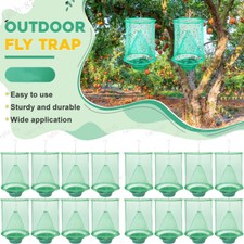 2024 New Fly Traps Garden Ranch Orchard Tray Flay Catcher Reusable Hanging LOT