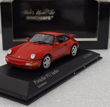 Porsche 911 964 Turbo India Red 1990 1:43 Minichamps 430069104 Diecast Model (6)